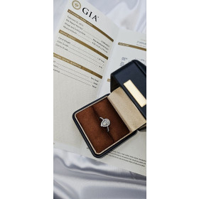 Кольцо из белого золота в стиле Cartier c бриллиантами 1,513 ct